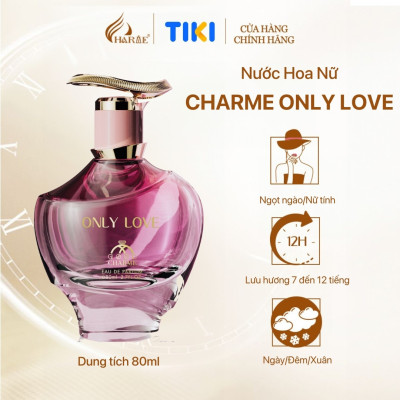 [LIMITED DATE 6/2025 GIẢM 45%] Nước Hoa Nữ Cao Cấp GOOD CHARME ONLY LOVE 80ml Lưu Hương Lâu Ngọt Ngào, Nữ Tính_Nước Hoa Chính Hãng