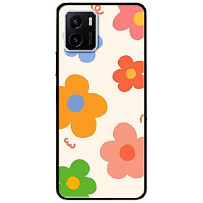 Ốp lưng dành cho Vivo V23 5G / S12 - Vivo Y15s / Y15A - Hoa Nền Xanh Cherry