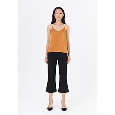 De Leah - Áo 2 Dây Cúc Bọc V