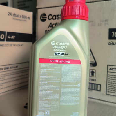 Dầu nhớt xe tay ga Castrol Power 1 Scooter 0,8L (800ML)