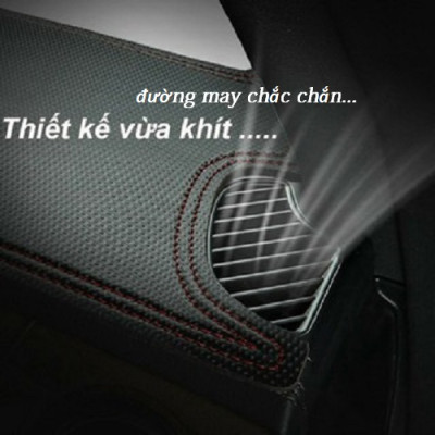 Thảm Taplo Xe Hyundai STARGAZER 2022-2023 loại da dày cao cấp 3 lớp chống trượt Da Carbon đen