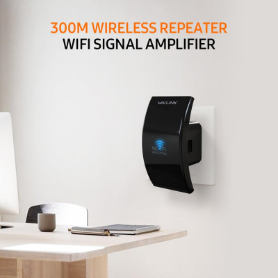 Bộ khuếch đại tín hiệu WiFi lặp lại không dây 300M với Tốc độ truyền 300Mbps Chế độ AP wavlink WL-WN519N2