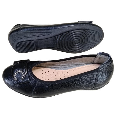 Giày Nữ Búp Bê Đế Xuồng 5cm HÀ NAM Da Bò Thật Thời Trang Cao Cấp GBBN2086