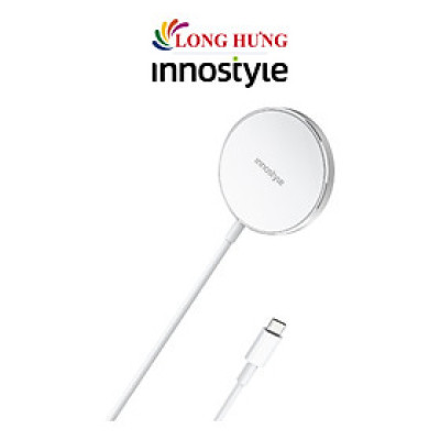 Đế sạc không dây Innostyle Magease 15W Wireless Charger IMWC100SLV - Hàng chính hãng