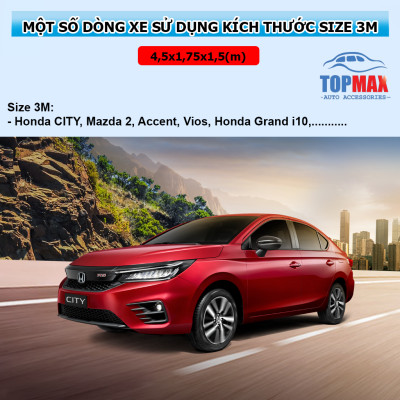 Bạt phủ xe hơi cách nhiệt, bạt trùm xe ô tô từ 4-7 chỗ chất liệu vải Oxford cao cấp.