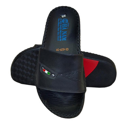 Dép Nam Quai Ngang Da Bò Thật TiTi ĐÔ Cao Cấp DNA2078d