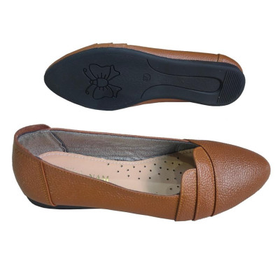 Giày Búp Bê Nữ Đế Bệt Da Bò Thật TiTi ĐÔ Cao Cấp GBBN2073