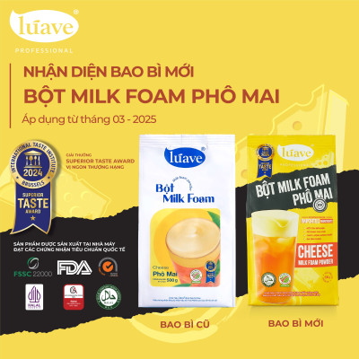 Bột Milk Foam Phô Mai - LÚAVE - 0.5kg
