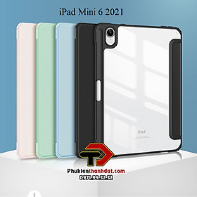 Bao da dành cho iPad Mini 6 chính hãng DUX DUCIS TOBY series Smartcover - Hàng nhập khẩu 