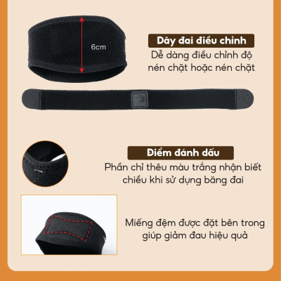 Đai quấn khuỷu tay loại vừa Phiten elbow band middle AP173003/AP173004/AP173005