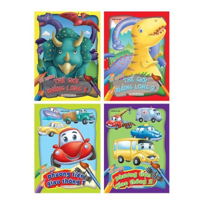 Sách - Tô Màu Thế Giới Khủng Long 2 - Tân Việt Books
