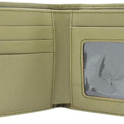 Ví Nam Da Cá Sấu Huy Hoàng HT2284 (12.5 x 10 cm) - Rêu