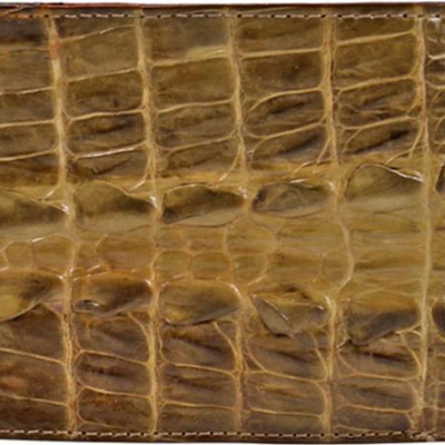 Ví Nam Da Cá Sấu Gai Lưng Huy Hoàng HT2231 (12.5 x 10 cm) - Rêu