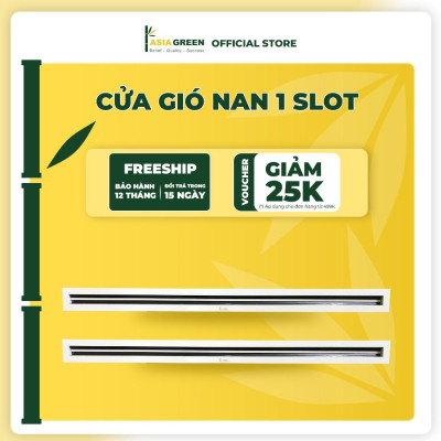 Cửa Gió Nan 1 Slot, Điều Chỉnh Lưu Lượng Gió, Sơn Tĩnh Điện, Cửa Cấp/Hồi, ASIA GREEN ( Giá bao gồm VAT)