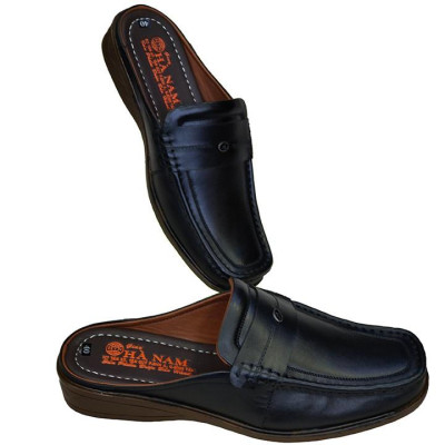 Dép Bít Mũi Nam Da Bò Thật TiTi ĐÔ Cao Cấp GSB2067d