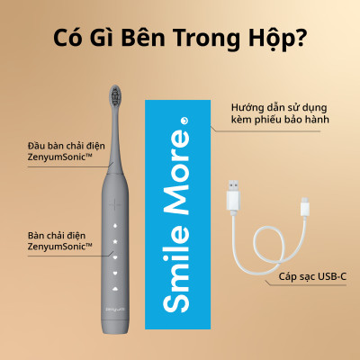 [Chính Hãng] Bàn Chải Đánh Răng Điện Zenyum Sonic MỚI 2.0- Màu Hồng San Hô - Công Nghệ Singapore