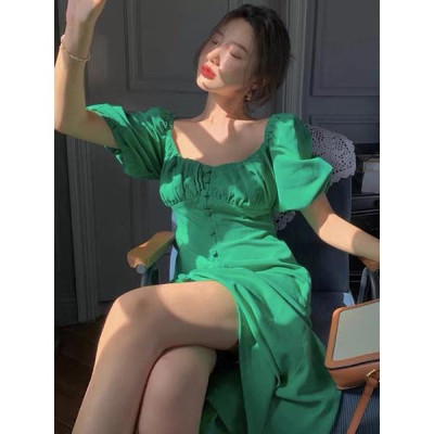 Đầm maxi xẻ tà tay phồng sang chảnh - Form dáng chuẩn, nhiều size và màu thích hợp mặc đi biển, du lịch hay dạo phố