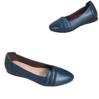 Giày Nữ Búp Bê Đế Bệt HÀ NAM Da Bò Thật Cao Cấp GBBN2070