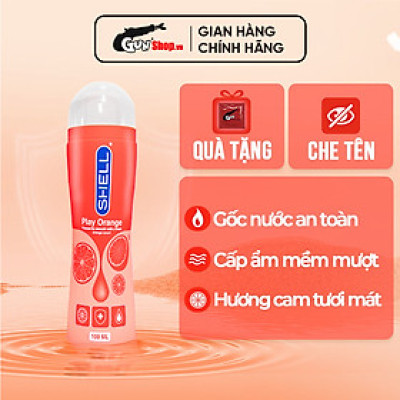 Gel bôi trơn hương cam Shell Play Orange - Chai 100ml 