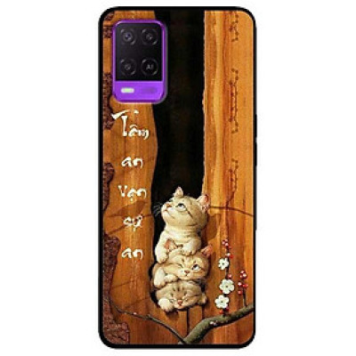 Ốp lưng dành cho Oppo A54 - A74 - A94 - mẫu Tâm An Chú Mèo