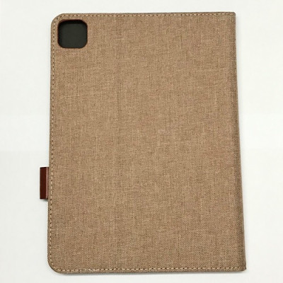 Bao da cho iPad Air 10.9 inch 2020 và Pro 11 inch 2020 hiệu Kaku Leather Canvas Silicone chống sốc - Hàng nhập khẩu