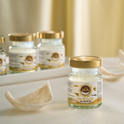 Nước Yến Cao Cấp Yến Sào Hoàng Kim - Hương Vị Lá Dứa Thanh Mát, Giải Nhiệt & Bồi Bổ - Chuẩn OCOP 4 Sao (Hộp 1 Hũ x 70ml)