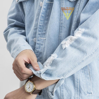 Áo khoác jean nam in hình Enis Tein cá tính