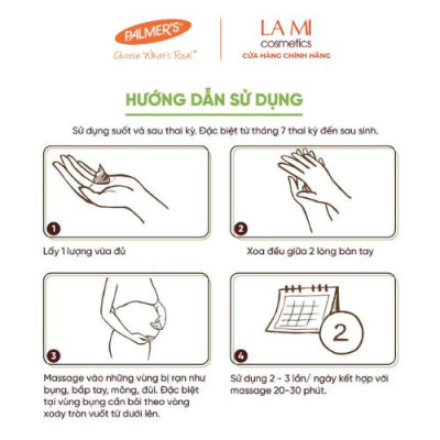 Bơ dưỡng ẩm rạn da cuối thai kỳ Palmer