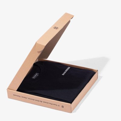 Áo thun cộc tay nam nữ DVH HOUSE - T SHIRT ĐEN TRẮNG by Đoàn Văn Hậu