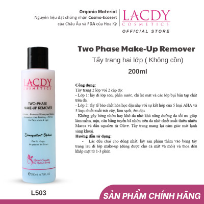 Tẩy trang 2 lớp -L503 TWO PHASE MAKE-UP REMOVER 200ml