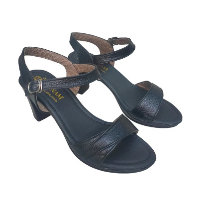 Giày Sandal Nữ Cao Gót HA NAM Da Bò Thật Cao Cấp 7cm DNU2129