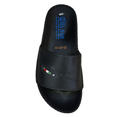 Dép Nam Quai Ngang HÀ NAM Da Bò Thật Cao Cấp DNA2078