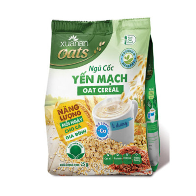 Combo 2 túi: Ngũ Cốc Dinh Dưỡng Canxi 400G + Ngũ Cốc Yến Mạch 400G [ít đường]