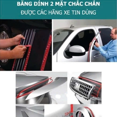 15mm x 3m Băng keo 2 mặt cường lực siêu dính màu xám dài - nhiều kích thước, dán logo, đồ chơi xe, dán được nhiều bề mặt như nhựa, thủy tinh