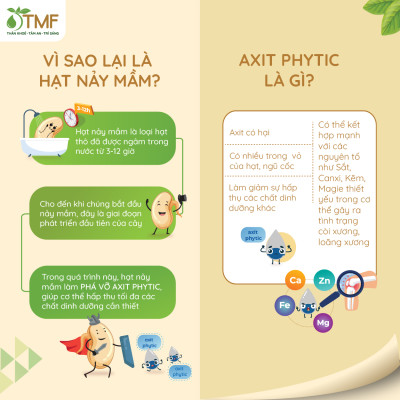 1 gói bột ngũ cốc nảy mầm Tami TÂM MINH FOODS ít ngọt dinh dưỡng giảm cân