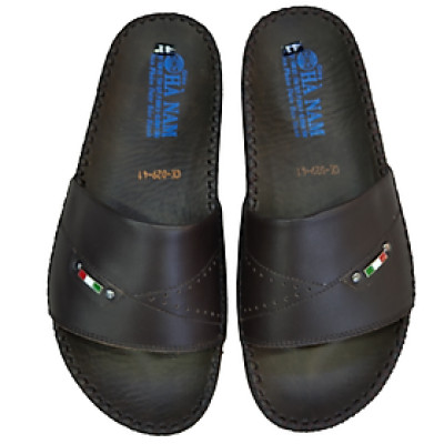 Dép Nam Quai Ngang HÀ NAM Da Bò Thật Cao Cấp DNA2076