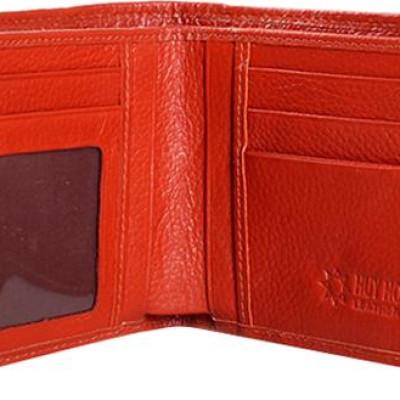 Ví Nam Da Cá Sấu Gai Bụng Huy Hoàng HT2203 (12.5 x 10 cm) - Vàng