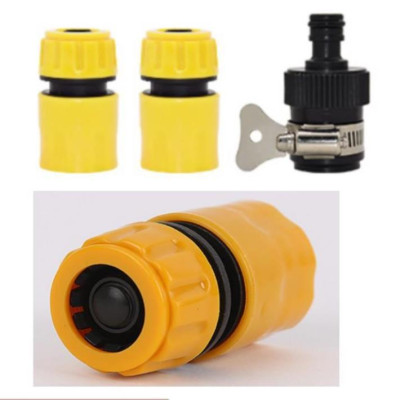  Bộ dây vòi xịt nước rửa xe, tưới cây . tăng áp 3 lần, loại 3m, 5m 206701-1 đầu đồng,cút,nối nhựa đen+ tặng đai