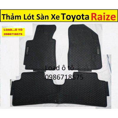 Thảm Lót Sàn Cao Su Xe Toyota Raize 2022-2021 Mẫu Tổ Ong Cao Cấp Nhất Thị Trường