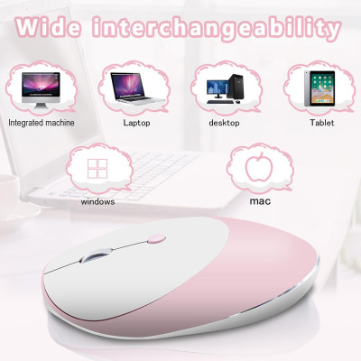 Chuột không dây HXSJ T36 chế độ BT 3.0 + 5.0 + 2.4G