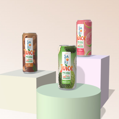 Thùng nước ép trái cây Satori Juice nhiều vị 250ml (24 lon/thùng)