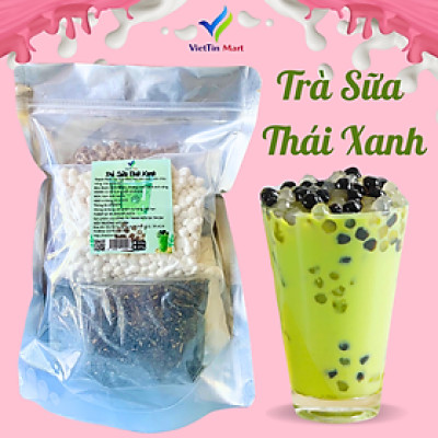 Set Nguyên Liệu Pha Trà Sữa Thái Xanh (Thành phẩm 30 35 ly) VietTin Mart