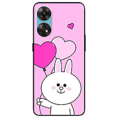 Ốp lưng dành cho Oppo Reno 8T 4G - Reno 8T 5G - Reno 10 5G - Reno 10 Pro 5G - Thỏ Trắng Cầm Bóng - Hàng Chính Hãng