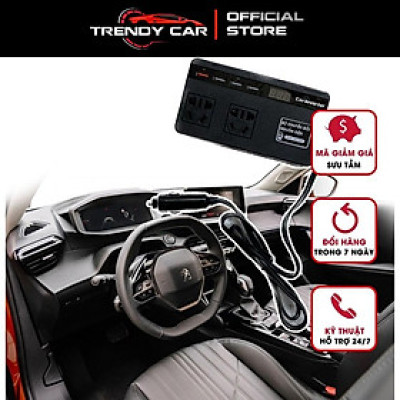 Bộ Chuyển Đổi Nguồn Điện 12V- 24V Sang 220V-200W Cho xe Ô Tô , Xe Hơi Công Suất Tối Đa 150W