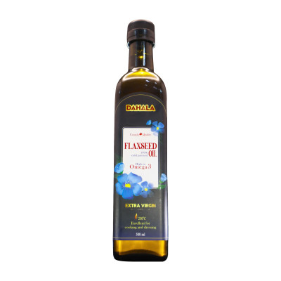 Dầu hạt lanh ép lạnh bền nhiệt DAHALA 500 ml, Giaù Omega 3,6,9