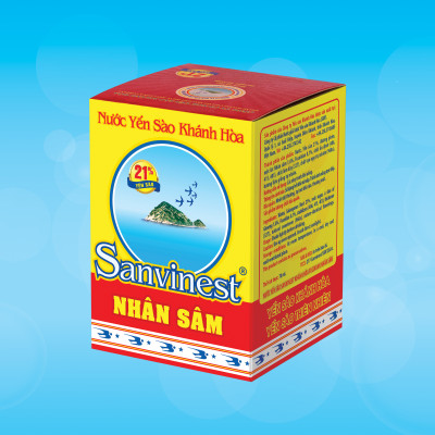 [Combo 30 lọ] Nước Yến sào Sanvinest Khánh Hòa Fucoidan Nhân sâm 70ml - S207