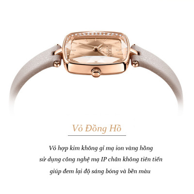 Đồng hồ nữ Julius Hàn Quốc JA-1341 dây da
