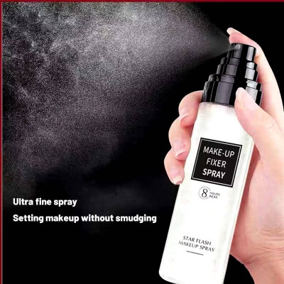 Xịt khóa Makeup Star Flash Make Up Spray 8 Hours Wear, Xịt giữ makeup cố định lớp trang điểm bắt sáng lâu trôi, hàng nhập khẩu