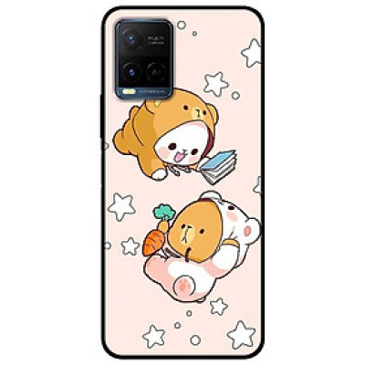 Ốp lưng dành cho Vivo Y21 - Vivo Y21s mẫu Cặp Đôi Gấu