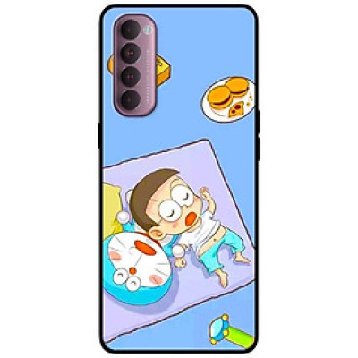 Ốp lưng dành cho Oppo Reno 4 Pro mẫu Mèo Và Nô Ngủ